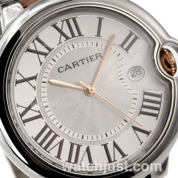 Cartier Ballon Bleu de Cartier Two Tone with White Dial-Sapphire Glass