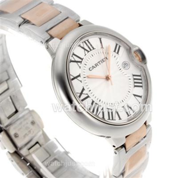 Cartier Ballon Bleu de Cartier Two Tone with White Dial-Sapphire Glass