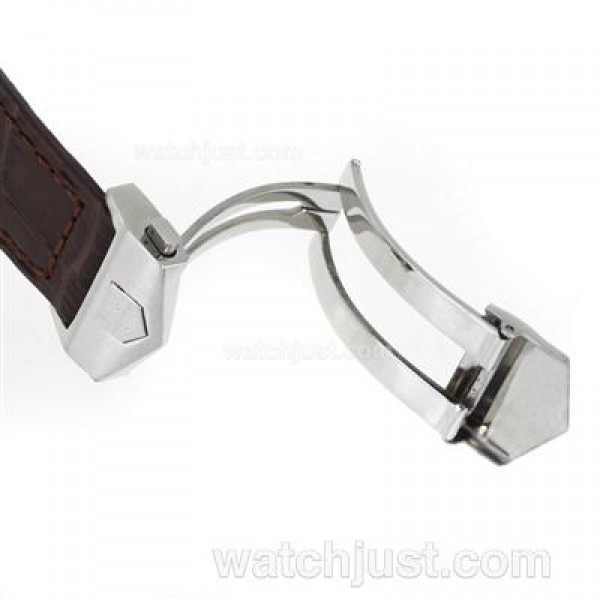 Tag Heuer Brown Leather Strap with Deployment Buckle