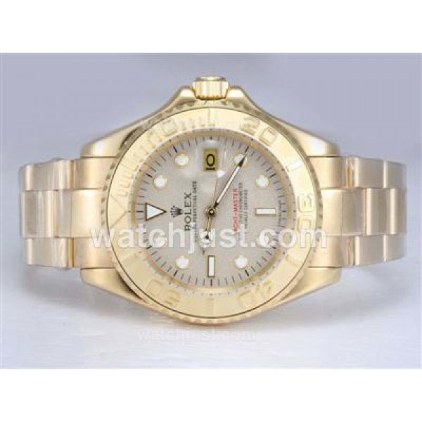 Top Quality Rolex Yacht-Master Fake Watches With Golden Dials For Sale