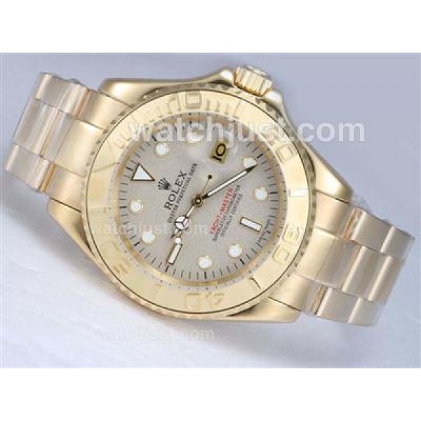 Top Quality Rolex Yacht-Master Fake Watches With Golden Dials For Sale
