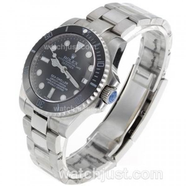 Top Quality Fake Rolex Sea-Dweller Watches With Black Dials Online