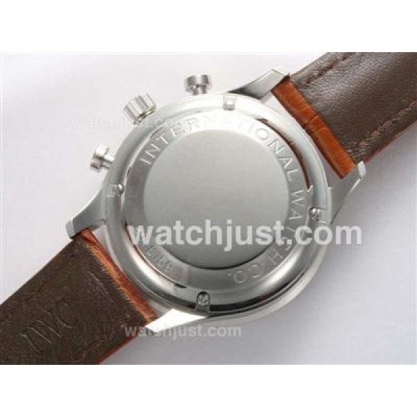 IWC Portuguese Chronograph Swiss Valjoux 7750 Movement with White Dial
