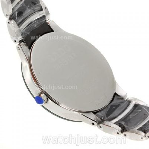 Rado Centrix Jubile Ceramic Bezel Diamond Markers with Black Dial