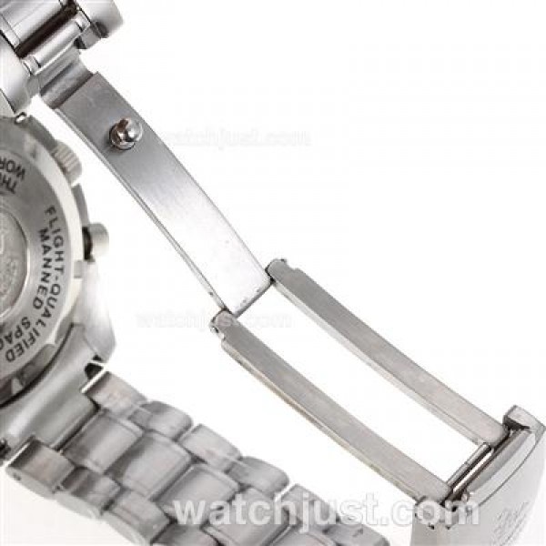 Omega Speedmaster Working Chronograph White Dial with Blue Marking