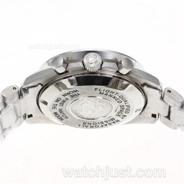 Omega Speedmaster Working Chronograph White Dial with Blue Marking