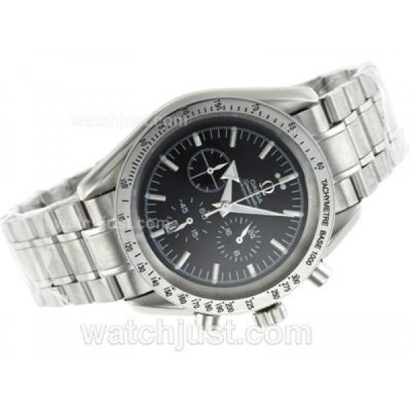 Omega Speedmaster Broad Arrow Working Chronograph with Black Dial