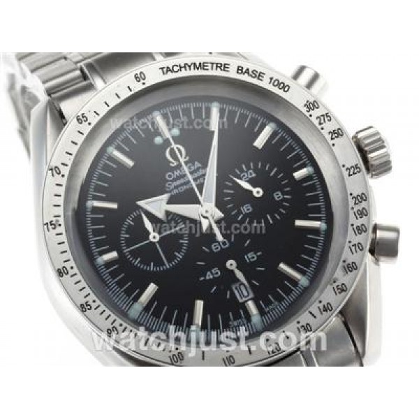 Omega Speedmaster Broad Arrow Working Chronograph with Black Dial