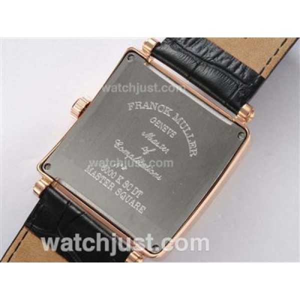 Franck Muller Master Square Rose Gold Case with White Dial