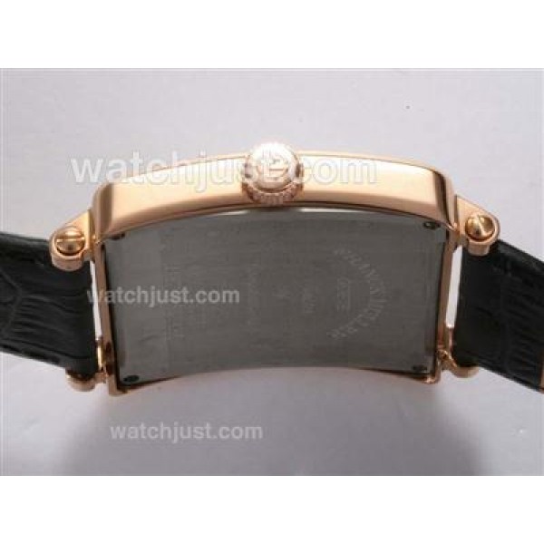 Franck Muller Master Square Rose Gold Case with White Dial