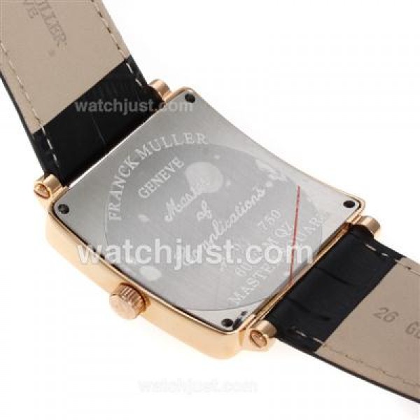 Franck Muller Master Square Rose Gold Case with White Dial