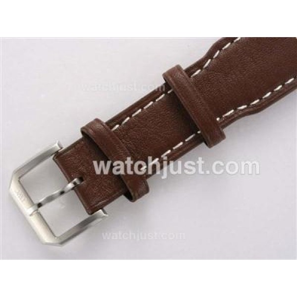 IWC Saint Exupery Chronograph Swiss Valjoux 7750 Movement Brown Dial with AR Coating