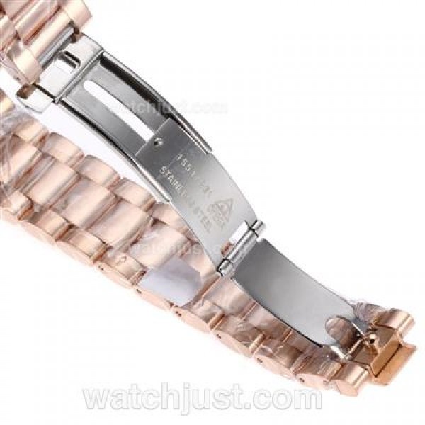 Omega Seamaster Aqua Terra Automatic Full Rose Gold with White Dial-Same Chassis As Swiss Version-High Quality
