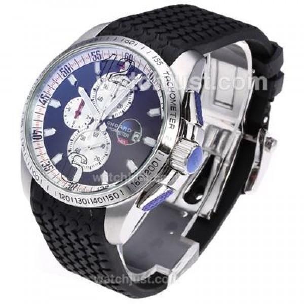 Chopard Mille Miglia GT XL Working Chronograph with Black Dial-Rubber Strap