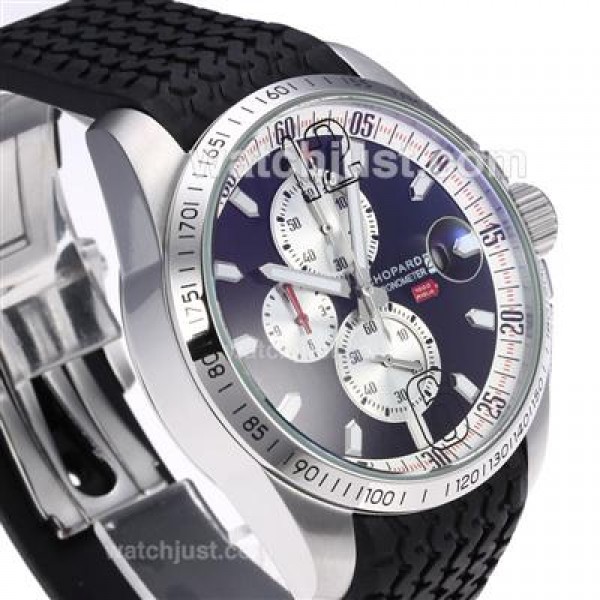 Chopard Mille Miglia GT XL Working Chronograph with Black Dial-Rubber Strap