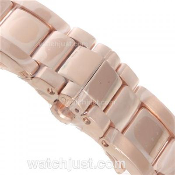 Cartier Calibre de Cartier Automatic Full Rose Gold with White Dial