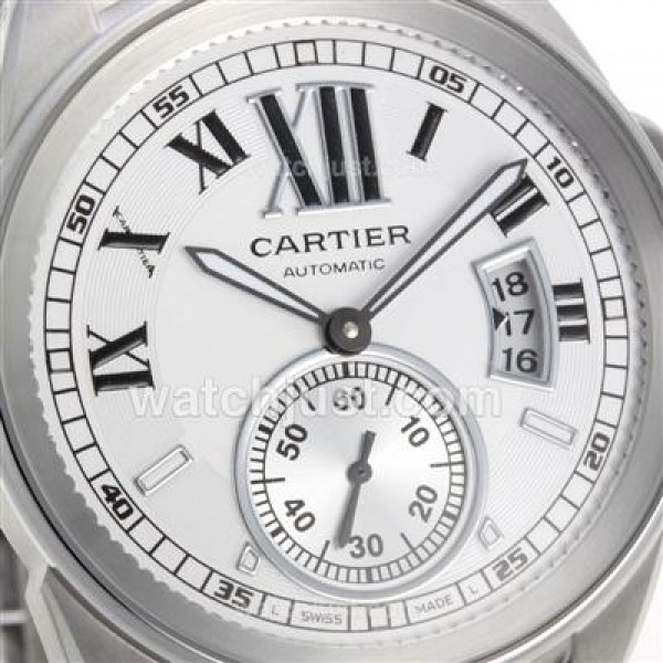Cartier Calibre de Cartier Automatic with White Dial S/S