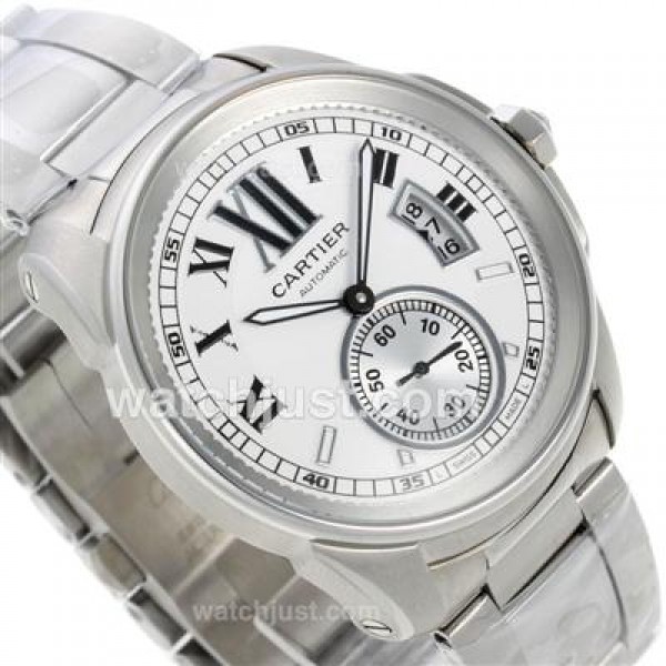 Cartier Calibre de Cartier Automatic with White Dial S/S