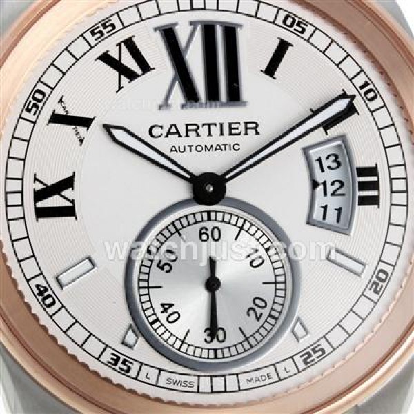 Cartier Calibre de Cartier Automatic Two Tone with White Dial