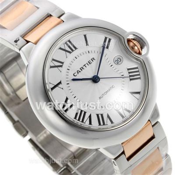 Cartier Ballon bleu de Cartier Two Tone with White Dial S/S-Sapphire Glass