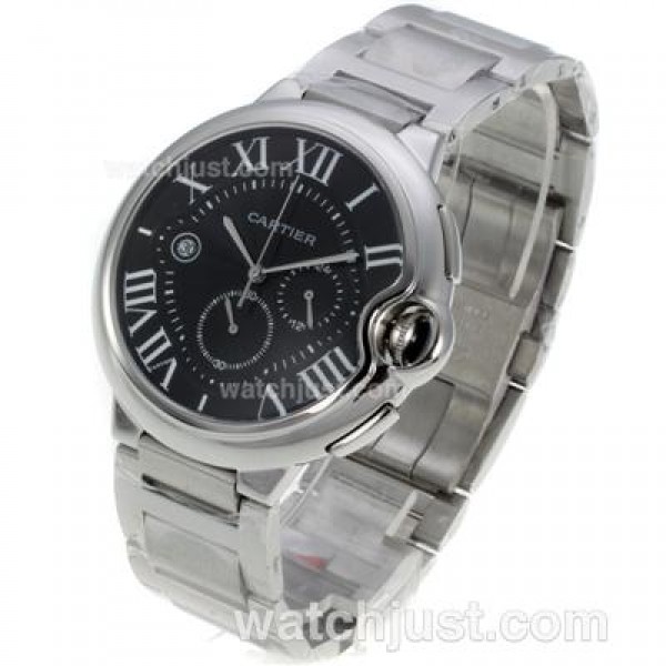 Cartier Ballon bleu de Cartier with Black Dial S/S