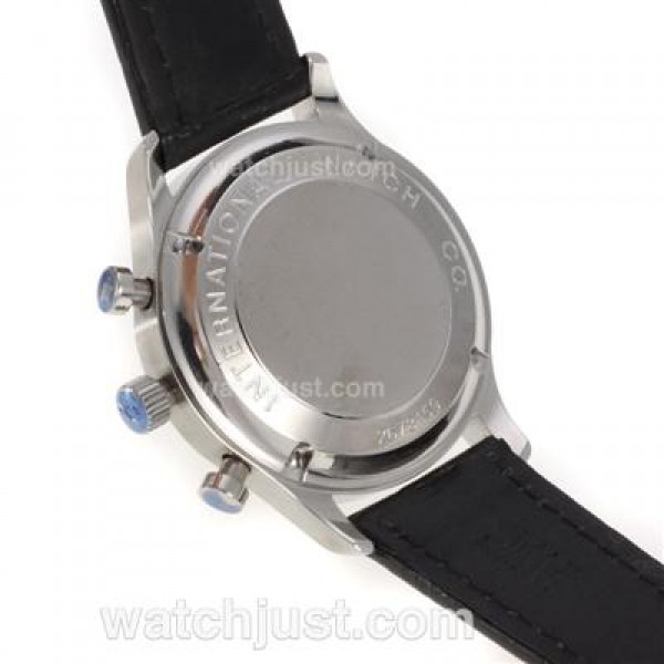 IWC Portuguese Working Chronograph with Gray Dial-Leather Strap