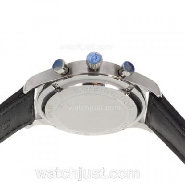 IWC Portuguese Working Chronograph with Gray Dial-Leather Strap