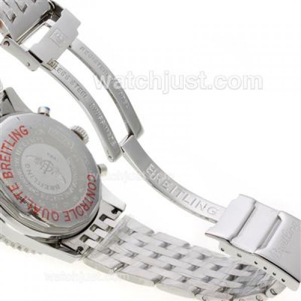 Breitling Navitimer Chronograph Swiss Valjoux 7750 Movement with White Dial