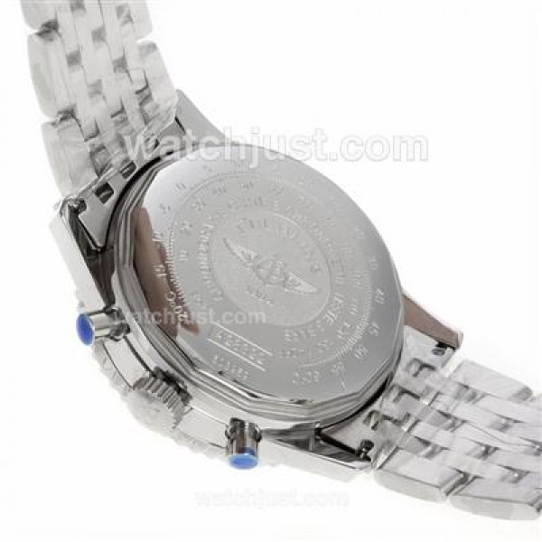 Breitling Navitimer Chronograph Swiss Valjoux 7750 Movement with White Dial