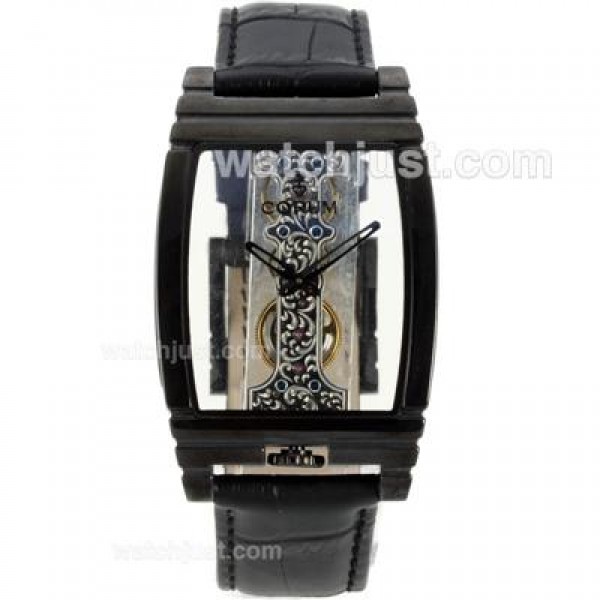 Corum Golden Bridge Automatic PVD Case with Leather Strap