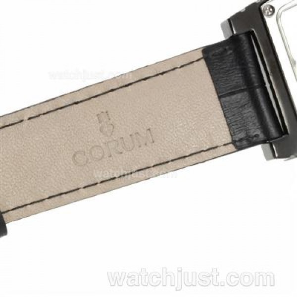 Corum Golden Bridge Automatic PVD Case with Leather Strap