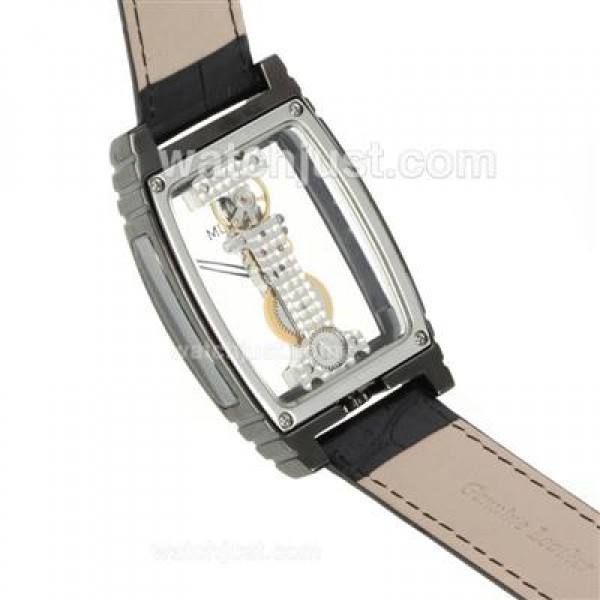 Corum Golden Bridge Automatic PVD Case with Leather Strap