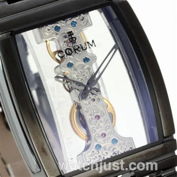 Corum Golden Bridge Automatic PVD Case with Leather Strap