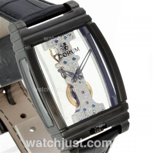 Corum Golden Bridge Automatic PVD Case with Leather Strap