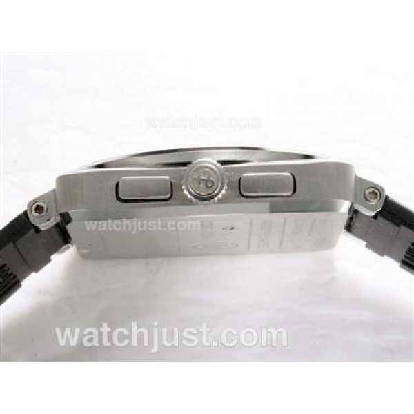 Bell & Ross BR 01-94 Working Chronograph Orange Marking with Black Dial-Rubber Strap 46x46mm