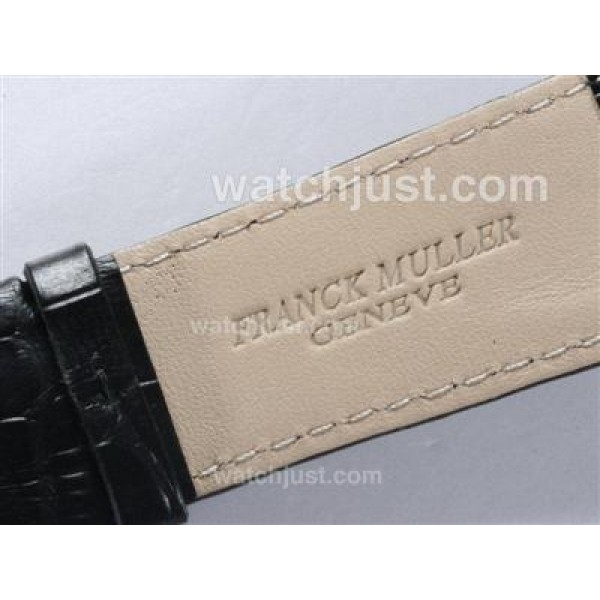 Franck Muller Master Square Swiss ETA Movement Diamond Bezel with Black Dial and Strap