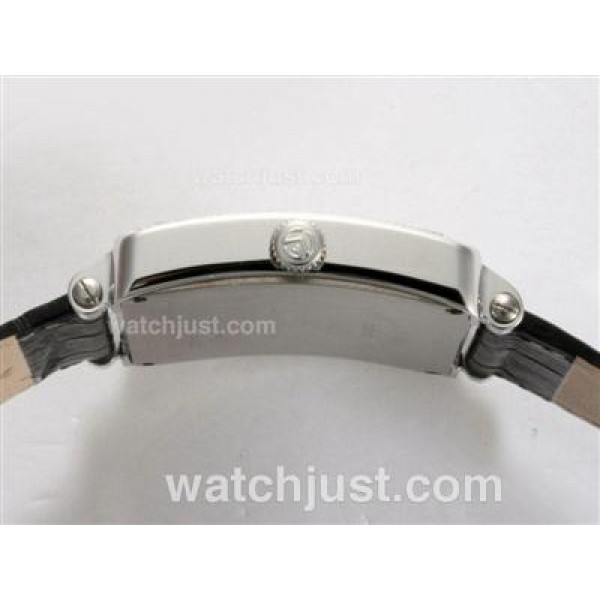 Franck Muller Master Square Swiss ETA Movement Diamond Bezel with Black Dial and Strap