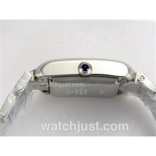 Cartier Tank Swiss ETA 2671 Movement with White Dial