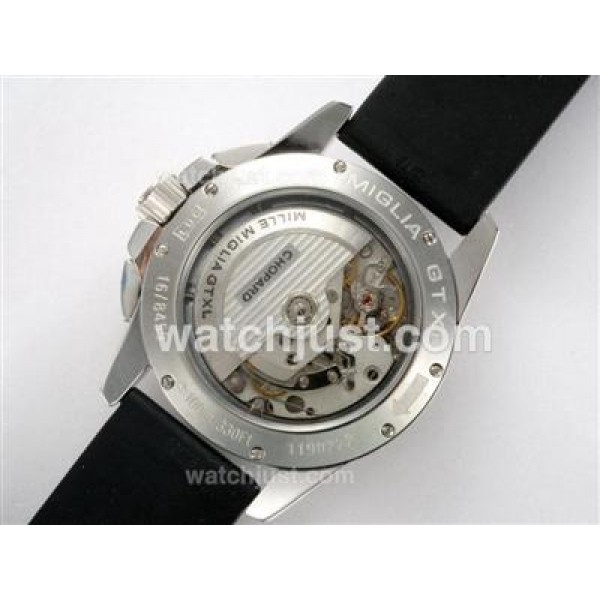 Chopard Gran Turismo GT XXL Chronograph Swiss Valjoux 7750 Movement AR Coating Rubber Strap