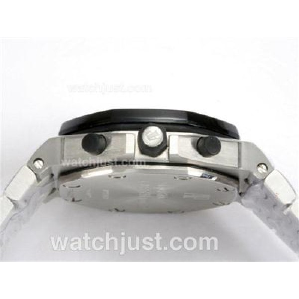 UK Luxury Replica Audemars Piguet Royal Oak Chronograph Swiss Valjoux 7750 Movement with Black Dial