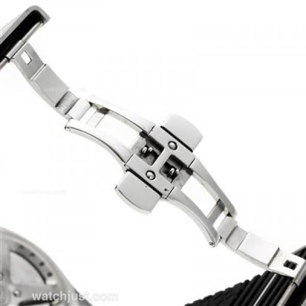 Porsche Design Dashboard Working Chronograph with Black Dial-Rubber Strap