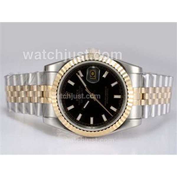 Best Quality Rolex Datejust Fake Watches With Black Dials For Sale