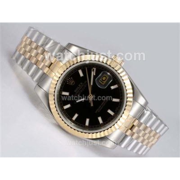 Best Quality Rolex Datejust Fake Watches With Black Dials For Sale