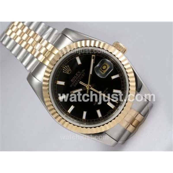 Best Quality Rolex Datejust Fake Watches With Black Dials For Sale