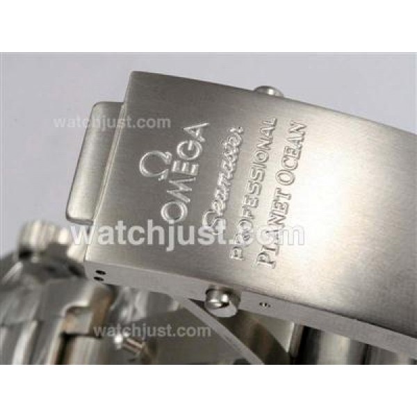 Swiss Made Fake Omega Seamaster Planet Ocean With Black Dials For Men