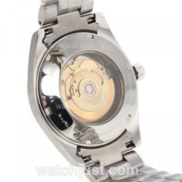UK Luxury Omega Seamaster Aqua Terra Replica Watches With Black Dials For Sale