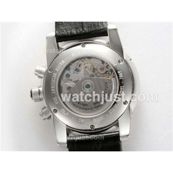 Montblanc Time Walker Chronograph Swiss Valjoux 7750 Movement with Black Dial