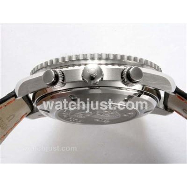 Omega Seamaster Planet Ocean Chronograph Swiss Valjoux 7750 Movement AR Coating-Orange marking