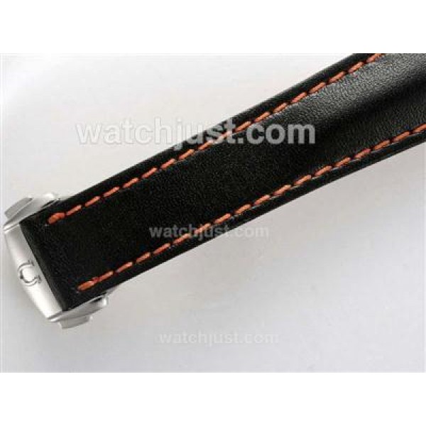 Omega Seamaster Planet Ocean Chronograph Swiss Valjoux 7750 Movement AR Coating-Orange marking