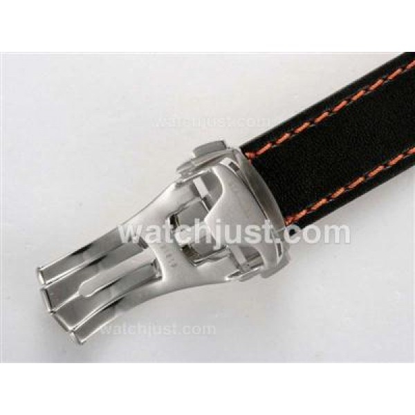 Omega Seamaster Planet Ocean Chronograph Swiss Valjoux 7750 Movement AR Coating-Orange marking